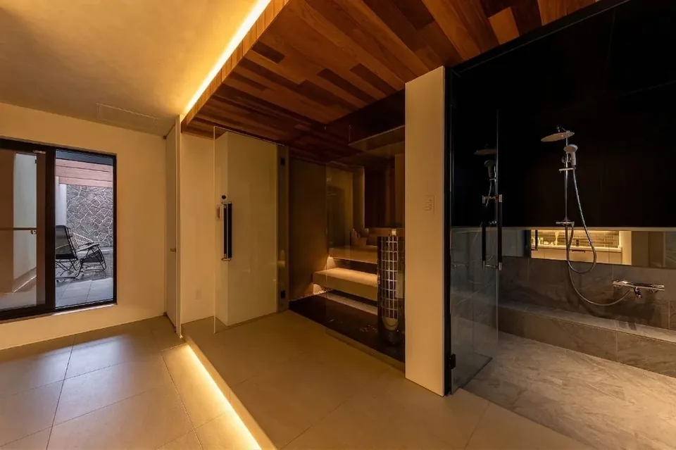 Bathroom and sauna room